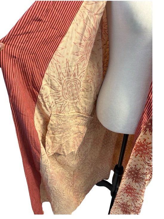 2. Free People NWOT Wild Nights Duster Size XL - Picture 9 of 17